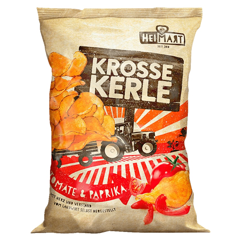 HeiMart Krosse Kerle Chips Tomate & Paprika 115g